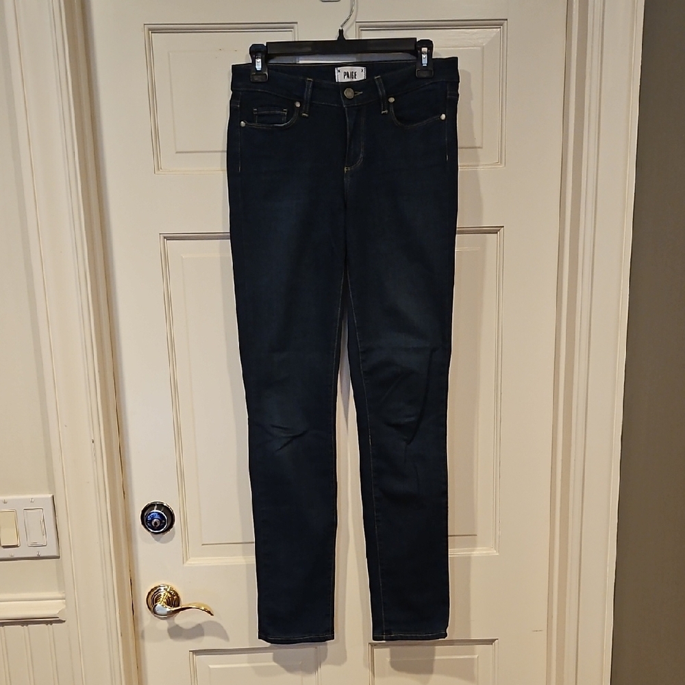 Paige Denim Skyline Skinny Dark Blue Women's Jeans